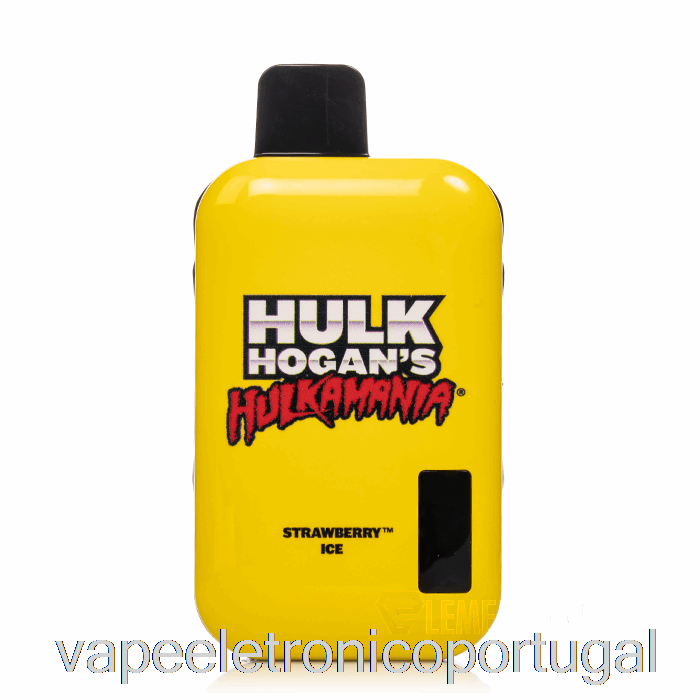Vape Eletrônico Hulk Hogan Hulkamania 8000 Descartável Morango Ice